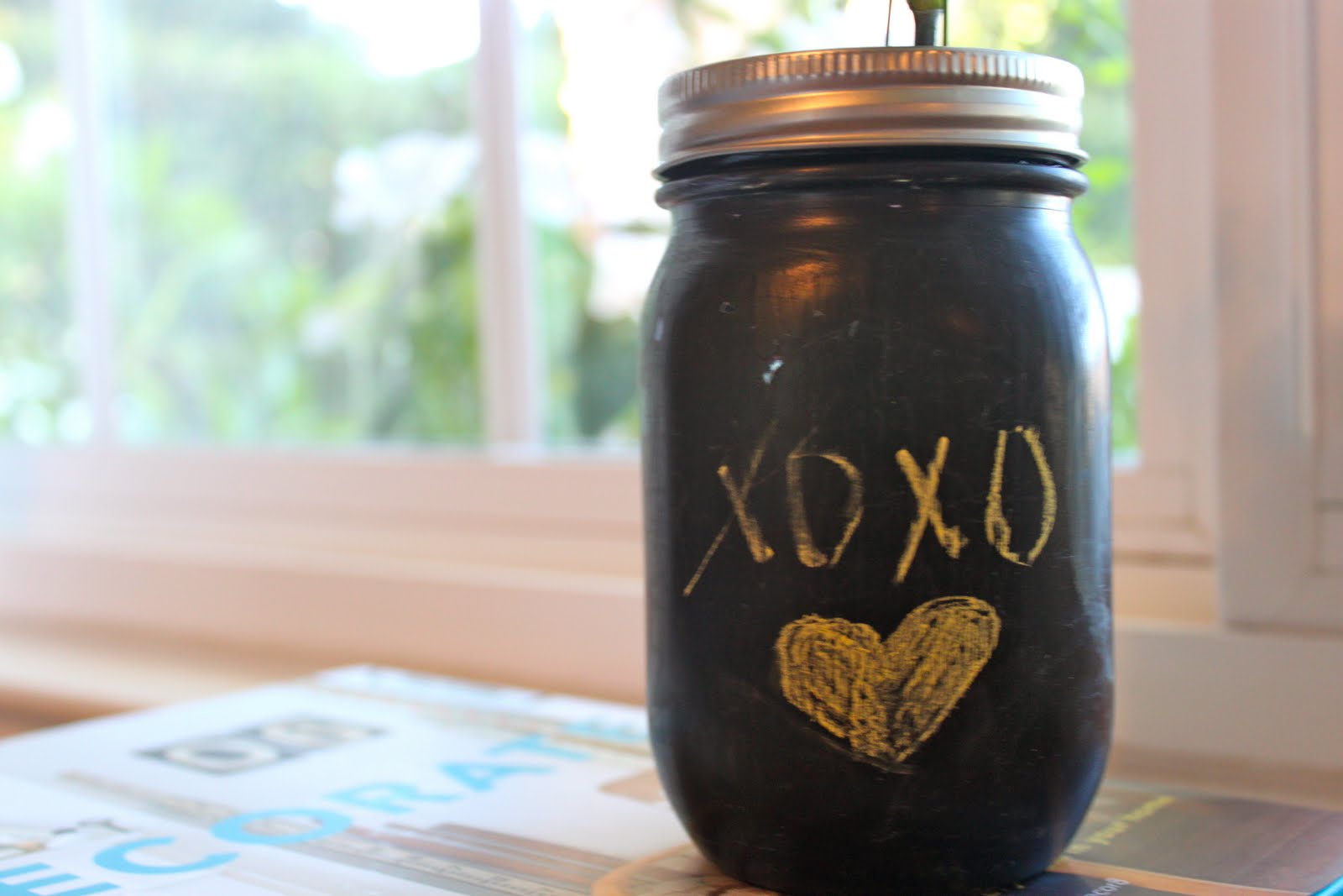 Chalkboard Paint + Mason Jar = DIY Love Michaela Noelle Designs