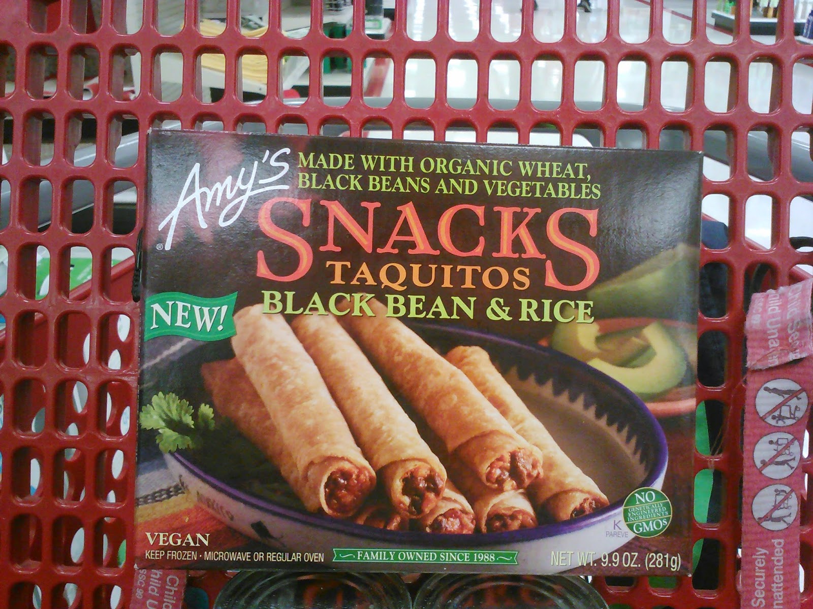 MissMuffcake [Vegan Mofo] Healthy Eats Amy's Black Bean & Rice Taquitos