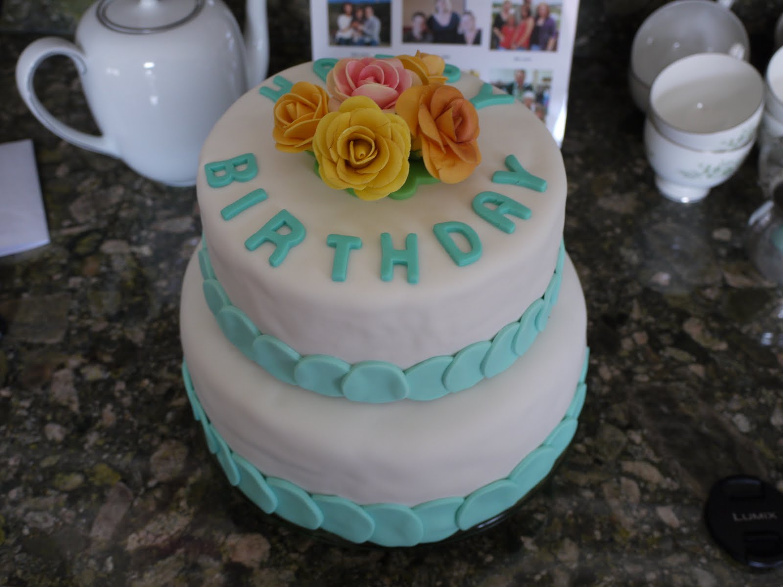 Almost Chef: Two Tier Birthday Cake - MIL's 70th Birthday!1600 x 1200