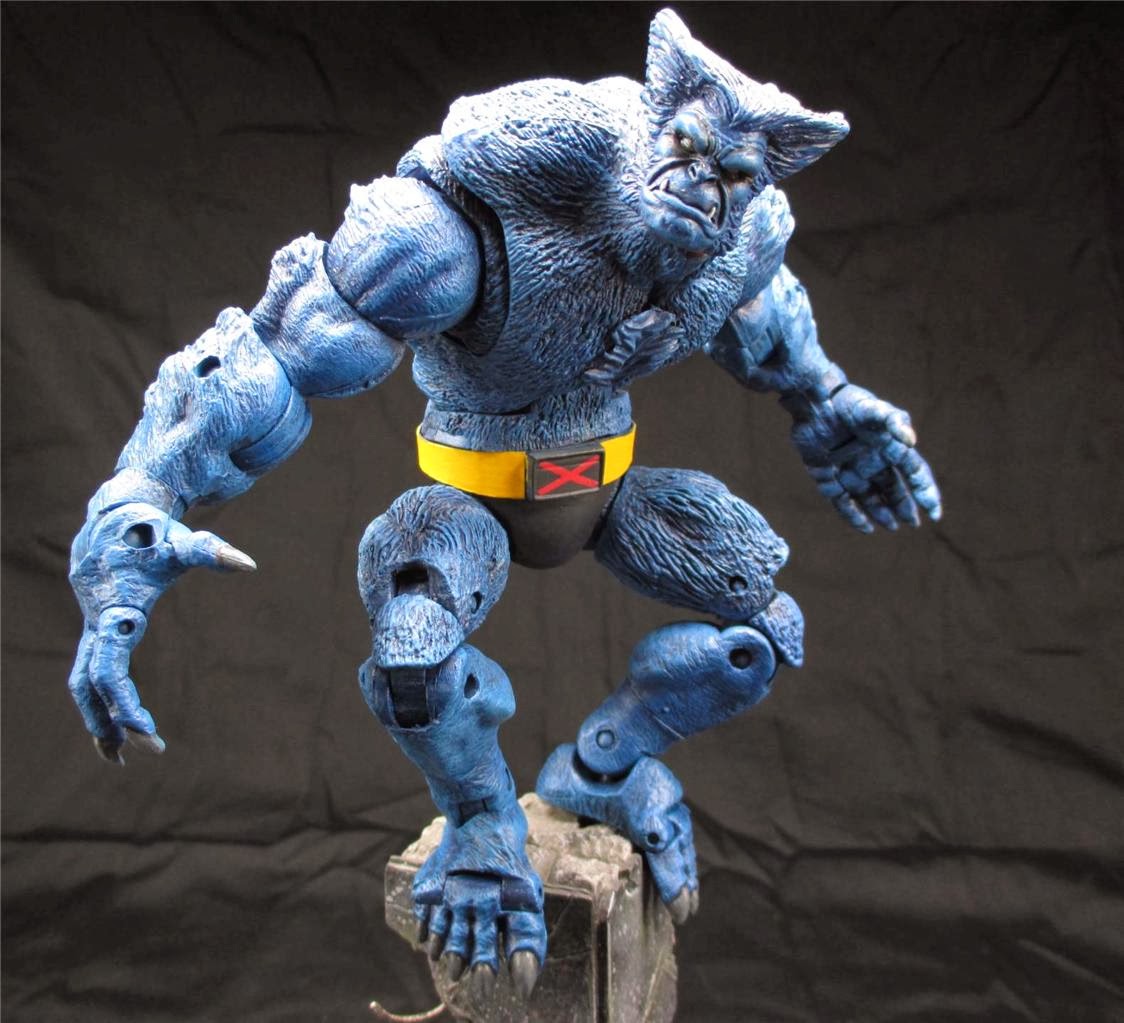 packratstudios CUSTOM MARVEL LEGENDS BEAST Action figure Jim Lee