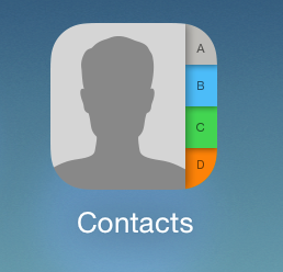 contacts iphone android phone icon synchronize ios7