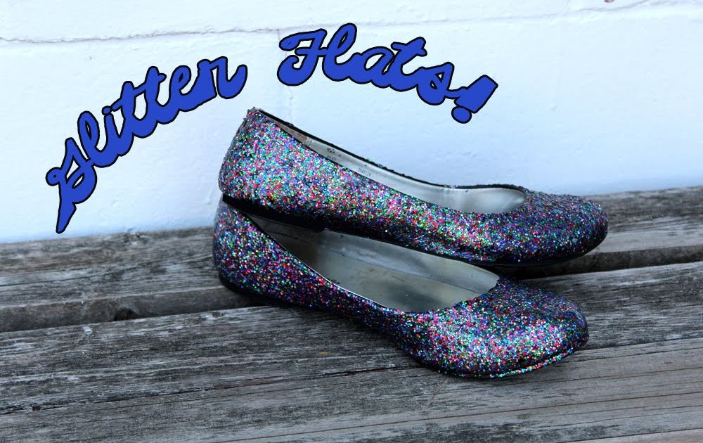 Thrift Trick DIY Glitter flats!