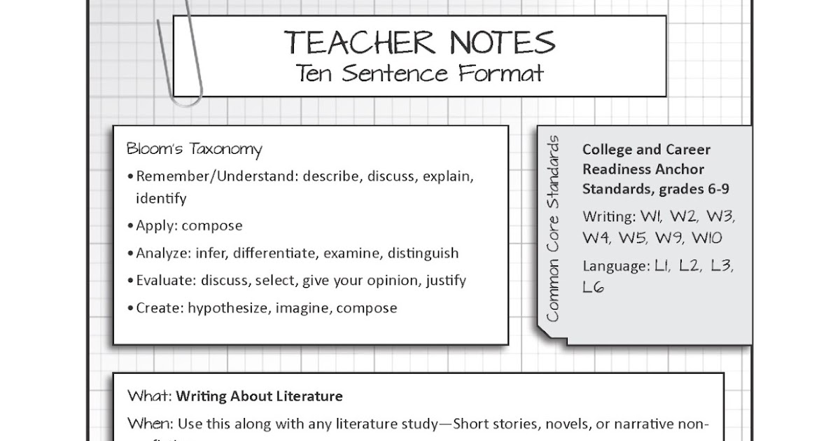12 sentence essay format picture