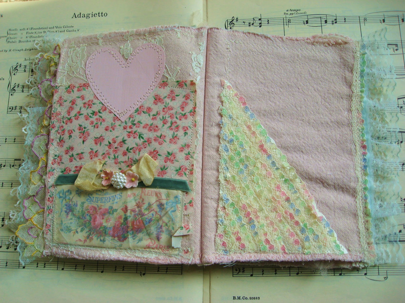 Living in a Beautiful Mess Sherbert & Sepia A Fabric & Paper Scrapbook