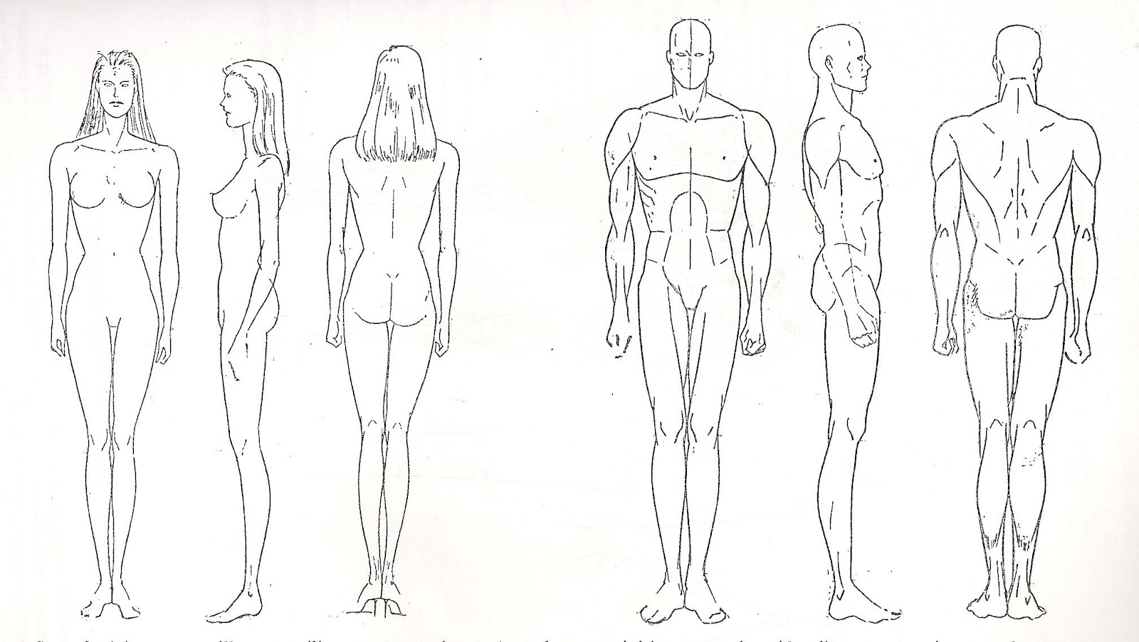 Fashion Design Templates Female Front And Back Fashion Design Templates Female Front And Back
