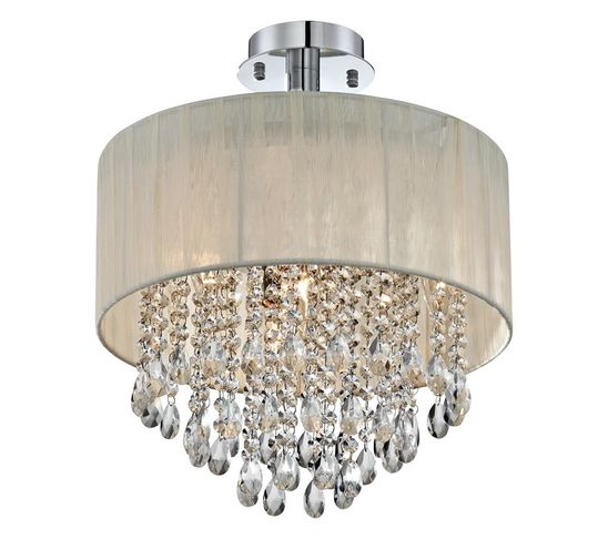 Between The Rafters Diy Drum Shade With Crystals Tutorial I Love Them They Are Everywhere Right Now Ve Seen D All The Way From Under 100 To 1 000 One Below Is At