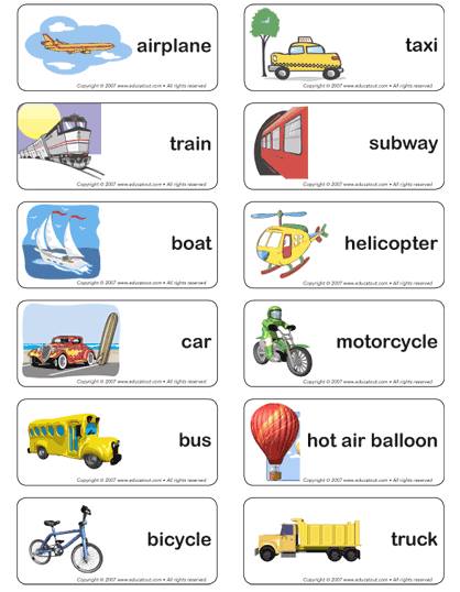Means of Transportation (Basic English) 