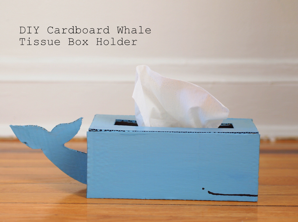 Diy Cardboard Whale Tissue Box Holder Pink Stripey Socks