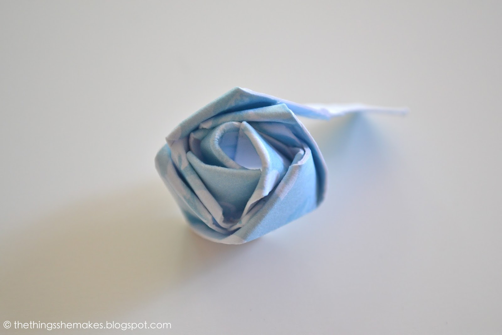 How To Make a Paper Flower Bud The Things She Makes
