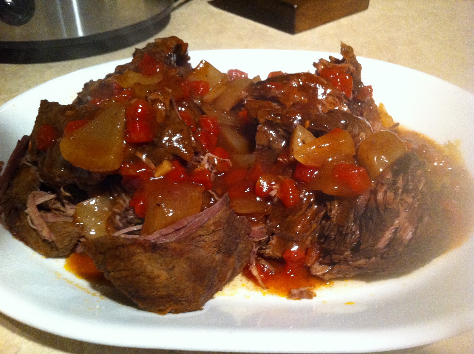 BENTLEY, LIKE THE CAR Beef Brisket Crock Pot Style