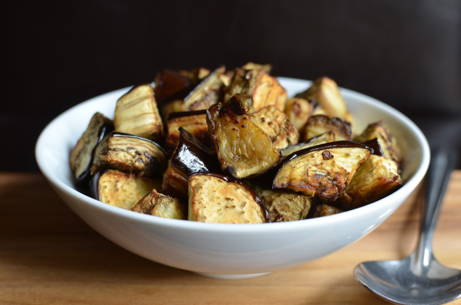 Playing with Flour Roasting eggplant...with soy sauce