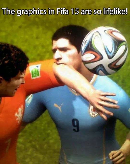 the graphics in fifa 15 are so lifelike!