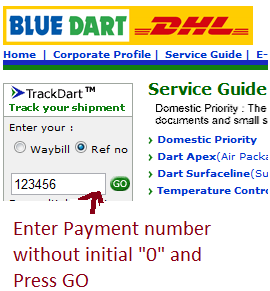 Blue dart courier tracking - Download4u