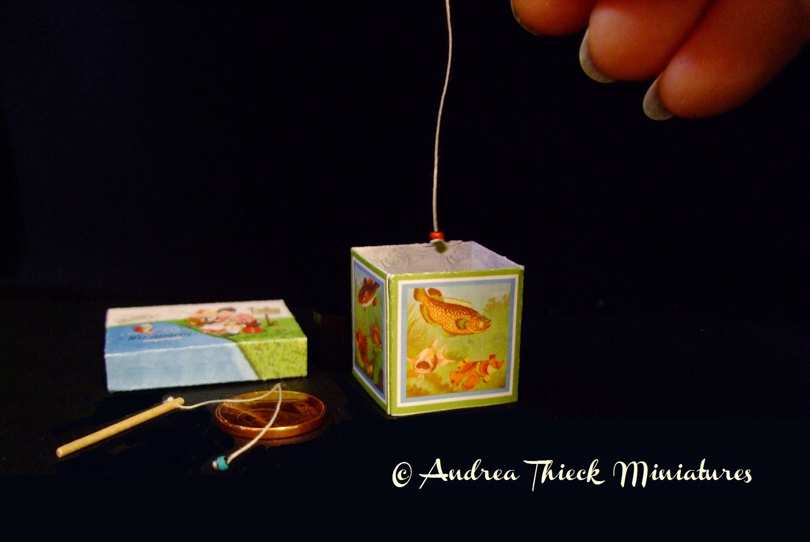 Andrea Thieck Miniatures Fish Pond Game Angelspiel