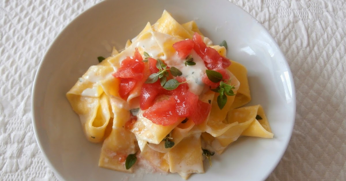 My Culinary Curriculum Pappardelle tomates mozzarella basilic (pâtes