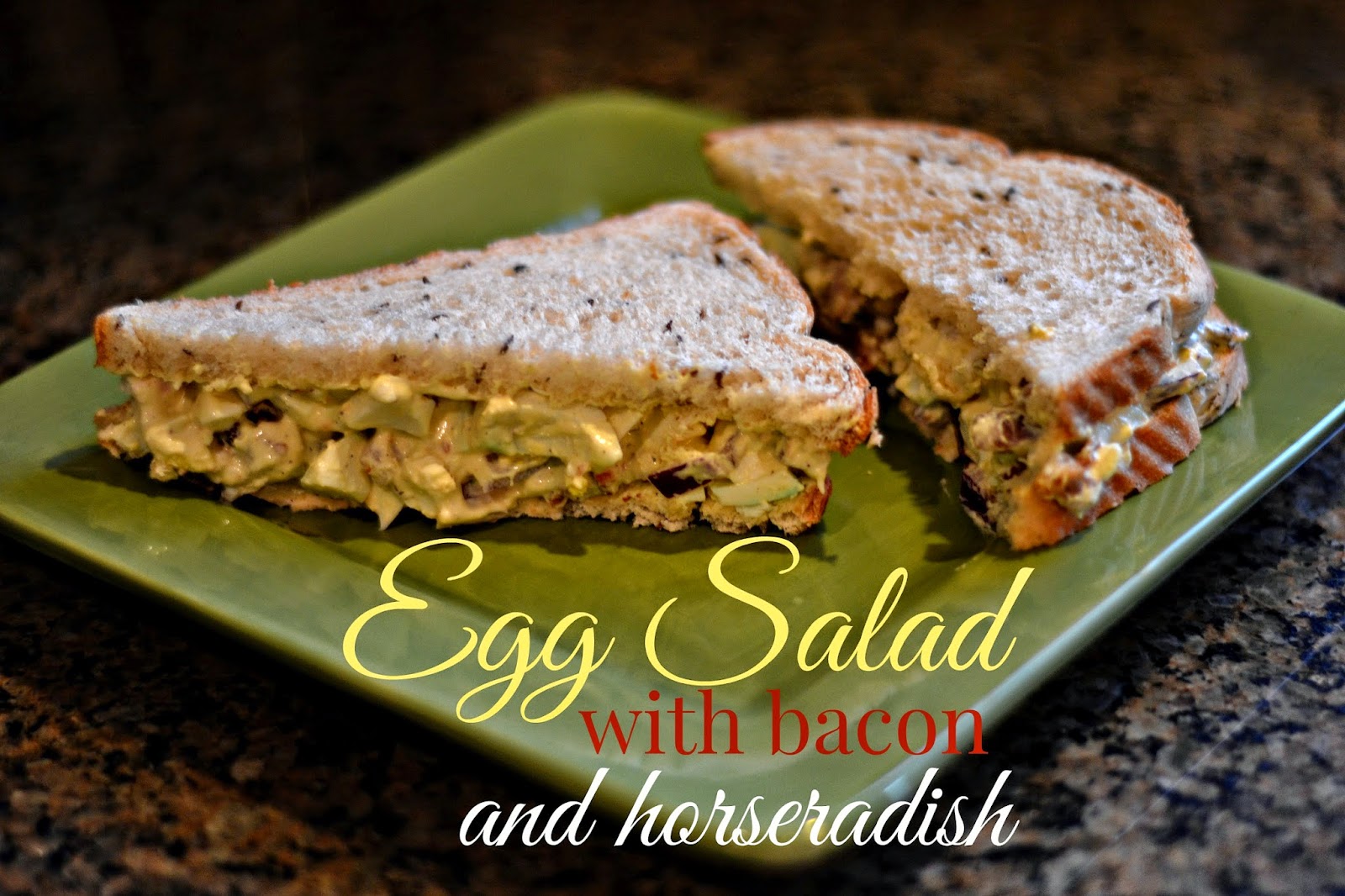 Thrifty Artsy Girl Egg Salad with Bacon and Horseradish