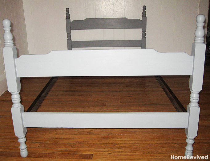 Home Revived How to refinish a wooden bed.