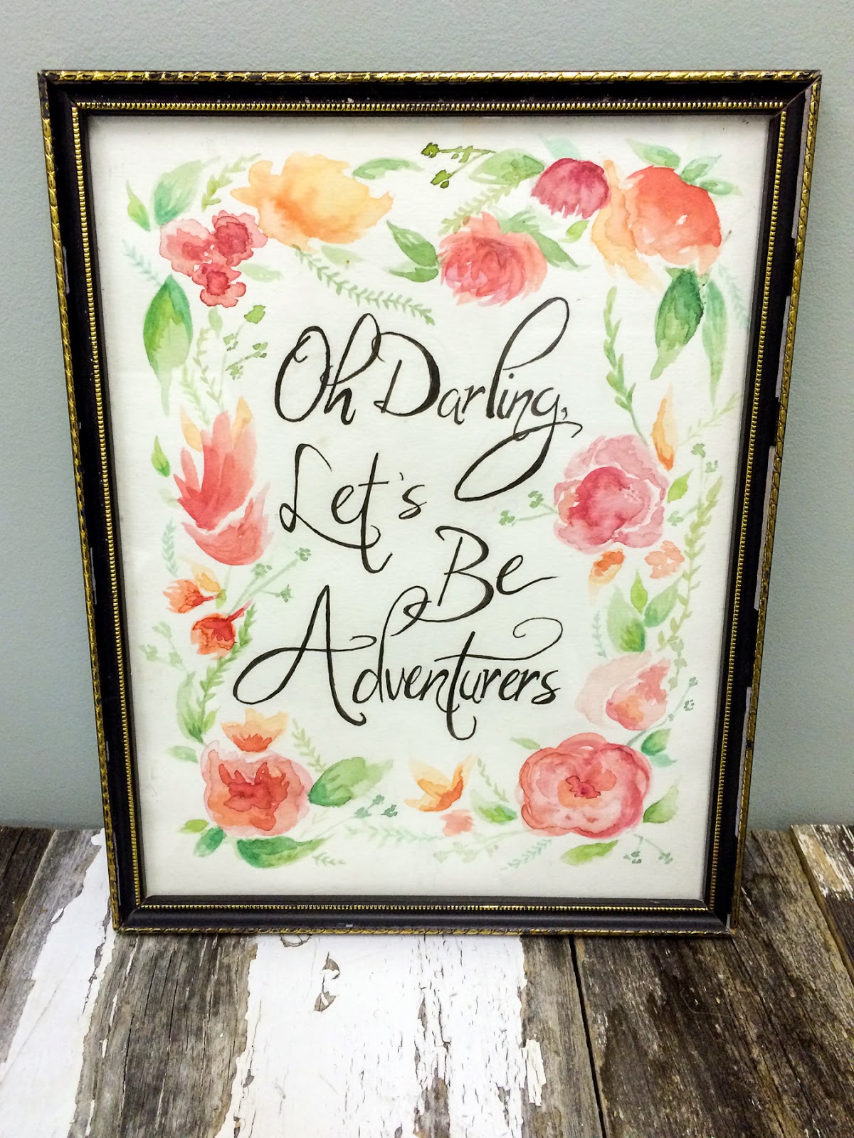 of the creative variety DIY Watercolor Wall Art