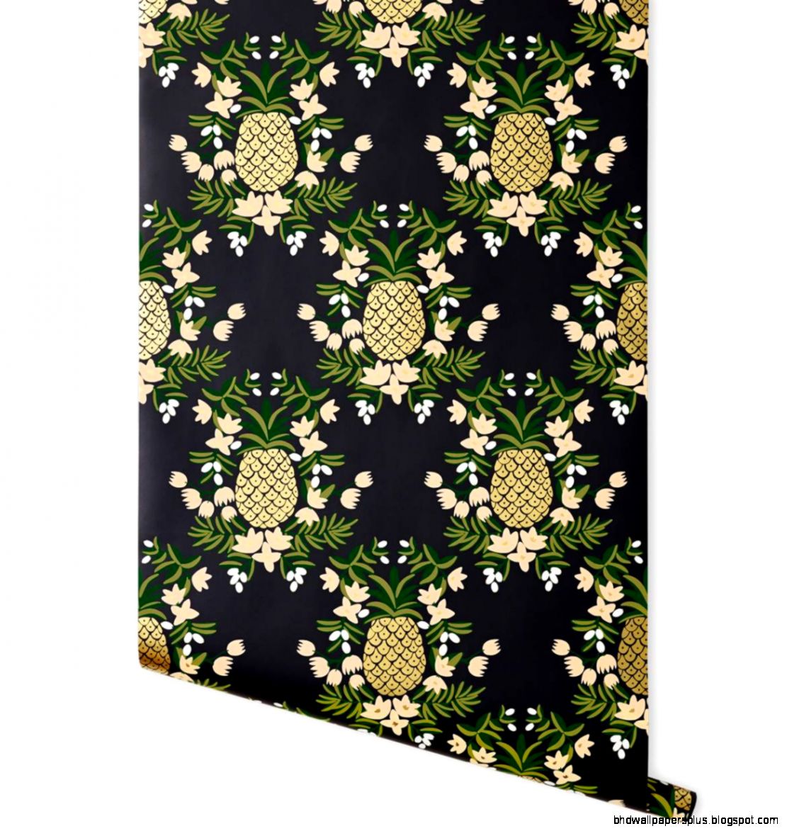 Pineapple Ebony Wallpaper by RIFLE PAPER Co Made in USA Pineapple Ebony Wallpaper by RIFLE PAPER Co Made in USA