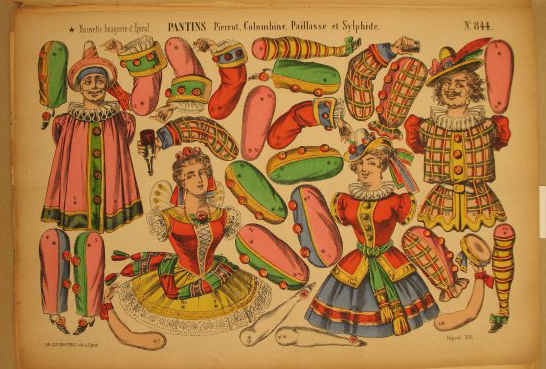 ekduncan my fanciful muse vintage pantin jumping jack paper dolls
