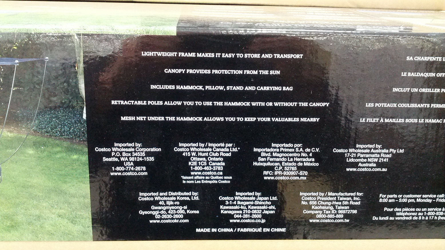 Foldable Hammock with Canopy (Canada) Costco Weekender