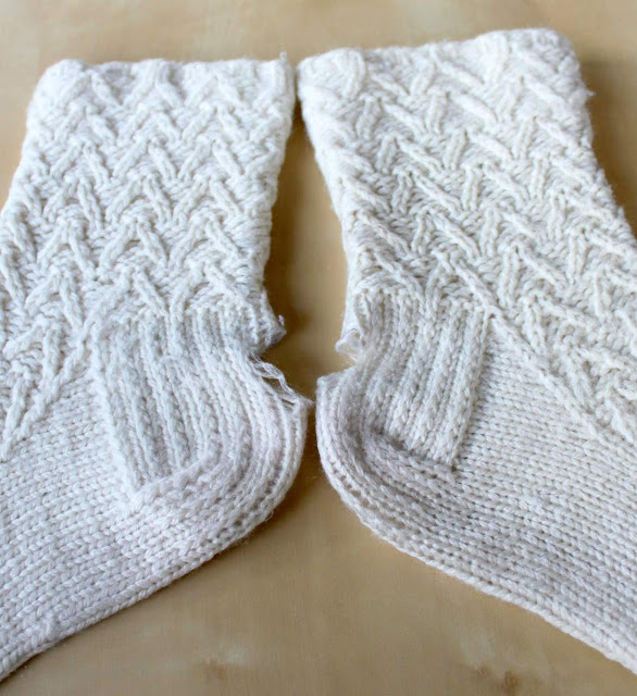 Hand Knitted Things Knitted Sock Heel Repair
