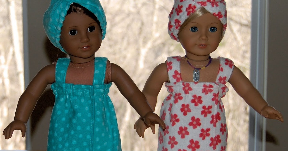 Sewing for American Girl Dolls Bathwraps etc