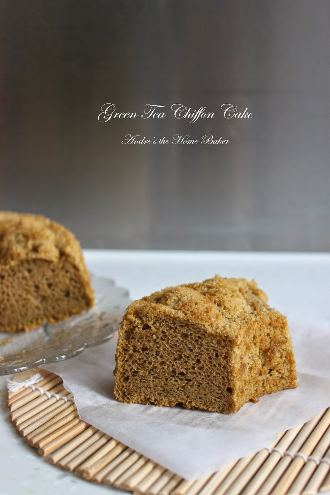 ♥ Green Tea Chiffon Cake ♥ Andre's the Home Baker