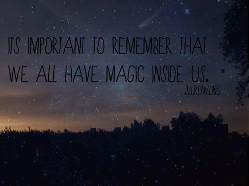 Respect Yourself; You're made of Magic