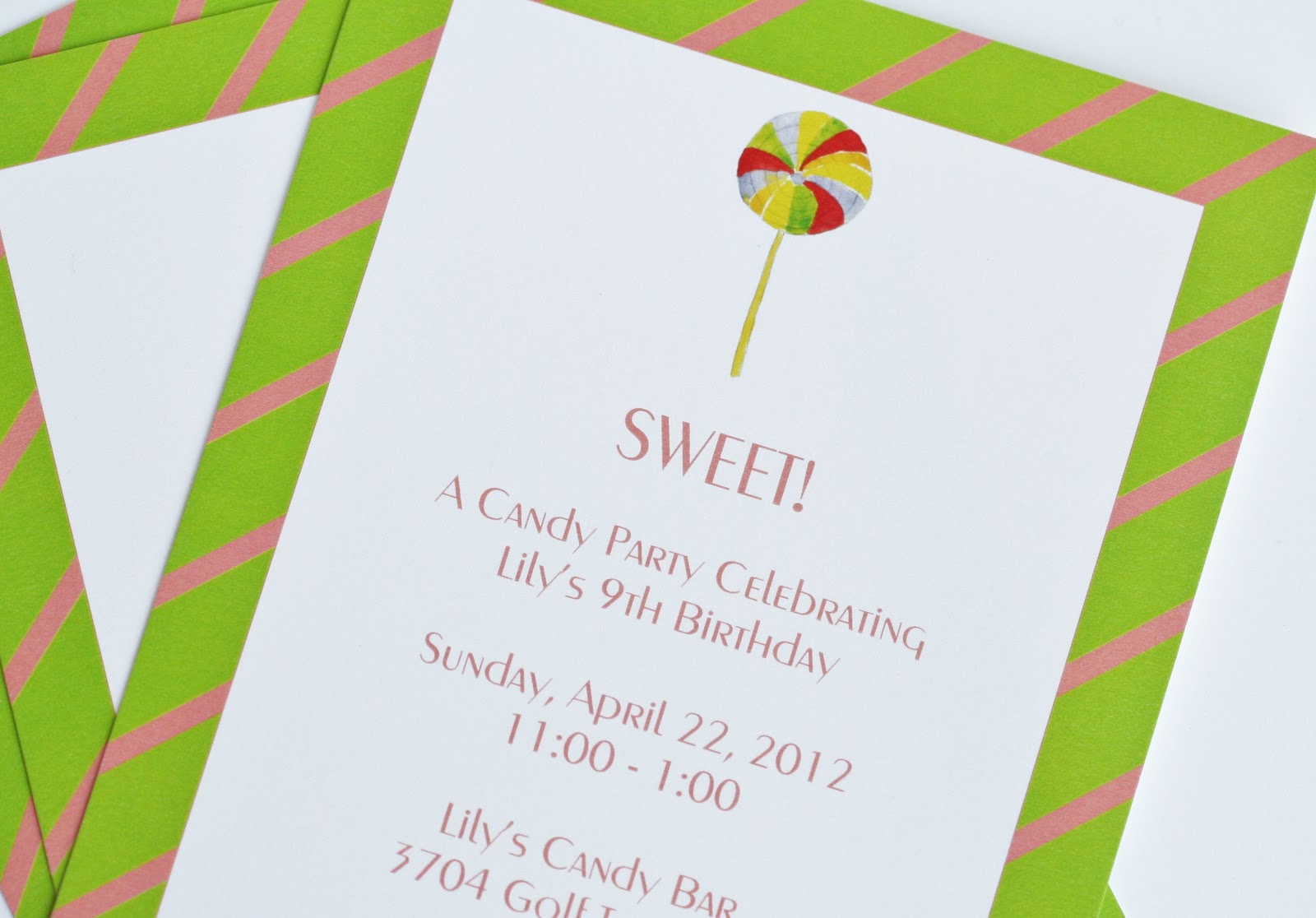 Hampton Paper Designs Lily's Candy Bar Party