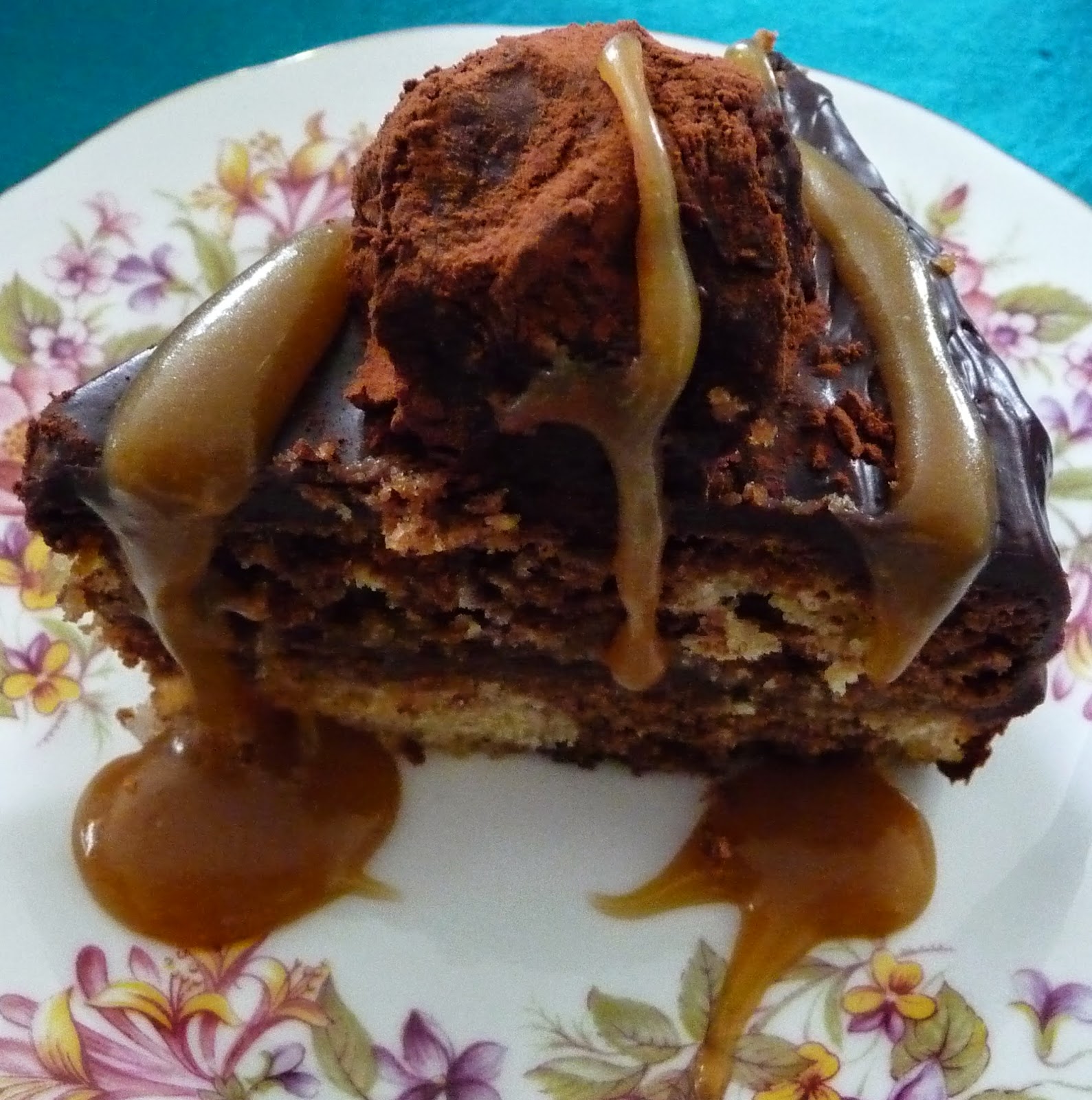 Something to look forward to Recipe Chocolate salted caramel marble cake