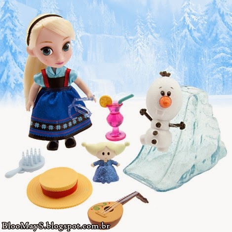 Boneca Disney Animators Collection Elsa Pelucia