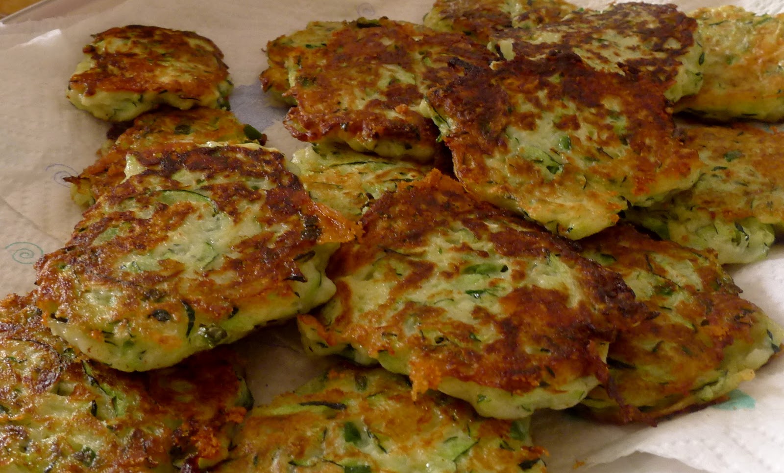 Less Noise, More Green Jalapeno and Cheddar Zucchini Fritters