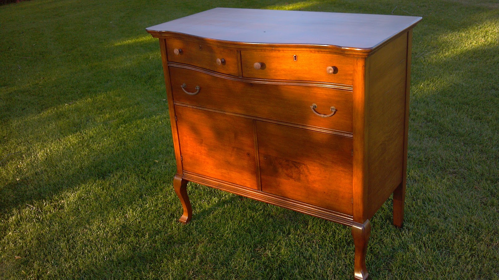 Furniture Refinishing A MAPLE SIDEBOARD