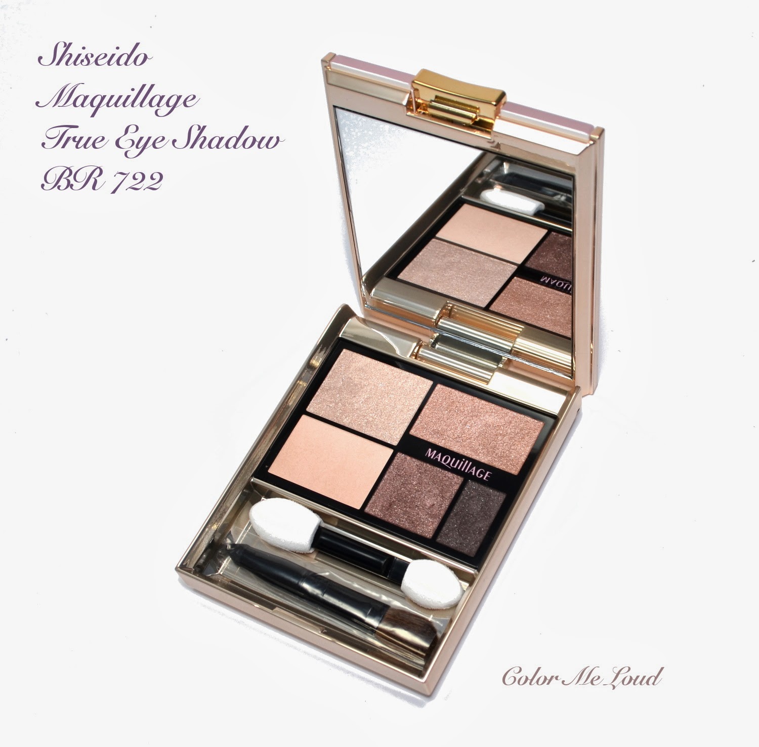 Shiseido Maquillage True Eyeshadow in BR722, Review, Swatch & EOTD
