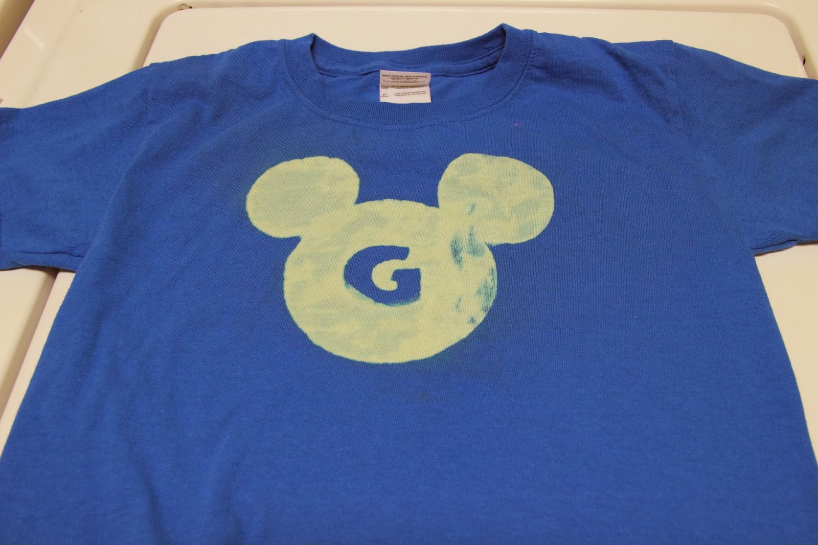 Purple Paradise Creations Stencil Challenge Bleached Disney Shirts