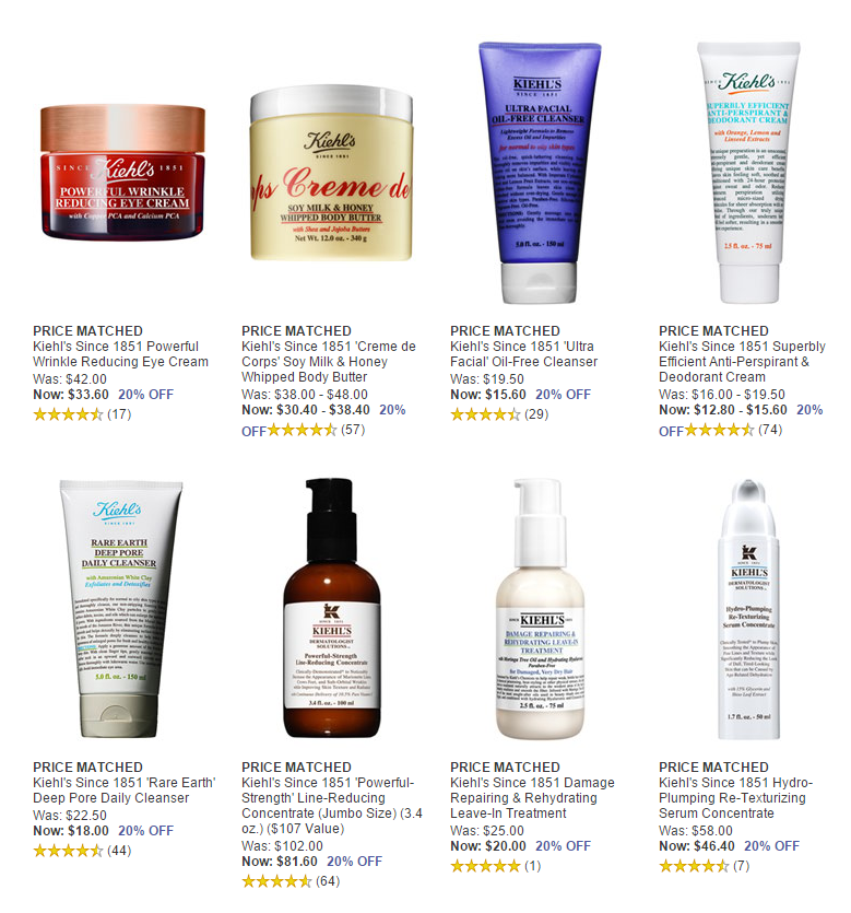 Kiehl's 20 off ALL products! A Slice of Style