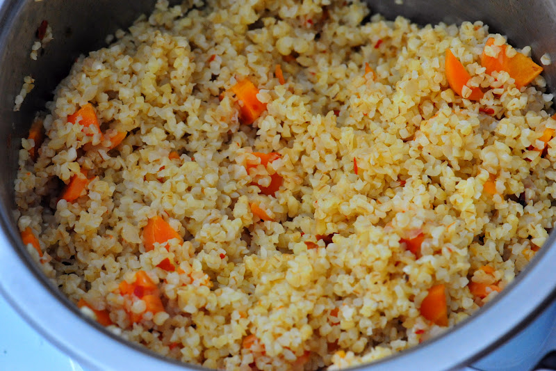 Merlin and Rebecca Gypsy Kitchens Bosnian Bulgur Pilaf, Freshened Up