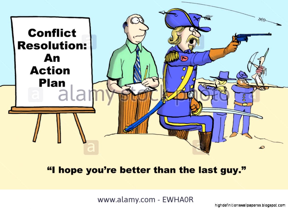 Business Cartoon Of Army Fighting Indians And Businessman Starting Business Cartoon Of Army Fighting Indians And Businessman Starting