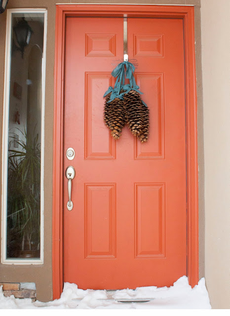 Creatively Christy Diy Pine Cone Door Decor