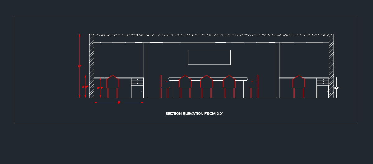 Sarah S Management Portal Office Elevation False Ceiling Plan