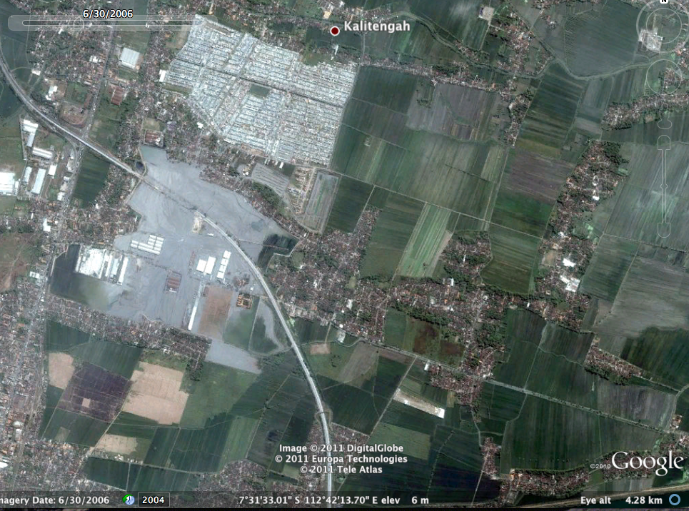 Google Earth Time Machine: Sidoarjo, Indonesia