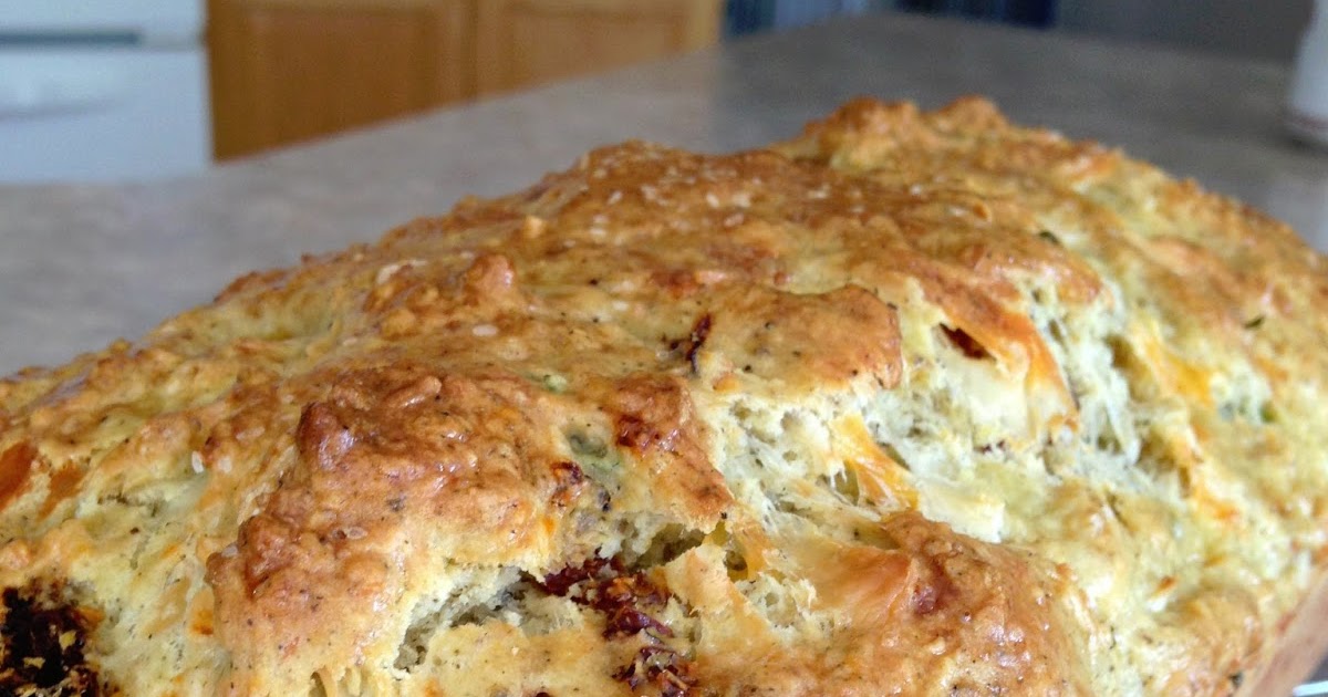 Addicted to Recipes Cheddar, Chive and Sundried Tomato Bread