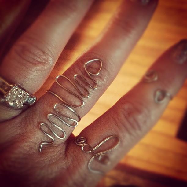 WobiSobi Snake Wire Ring, DIY