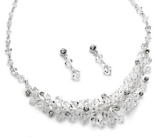 Bridal Jewelry Collection, Swarovski Crystal Necklace & Earrings for Weddings 