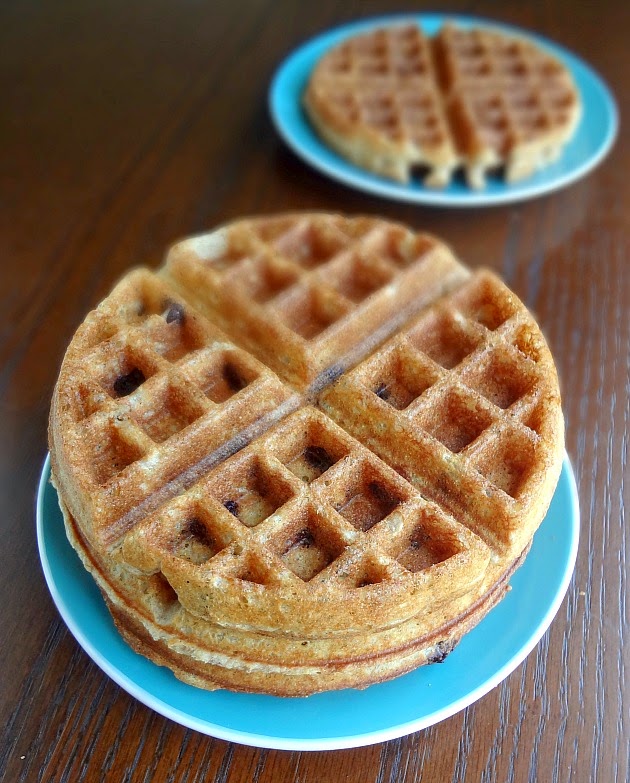 The Cooking Actress Whole Wheat Granola Waffles