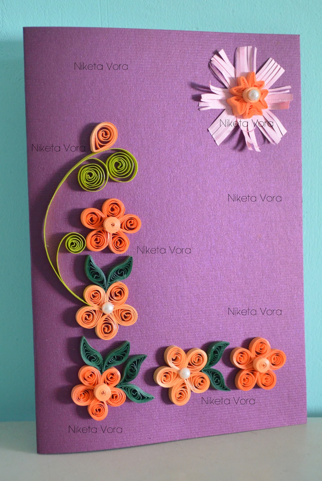 Niketa's Creative Corner Paper Quilling Greeting Card