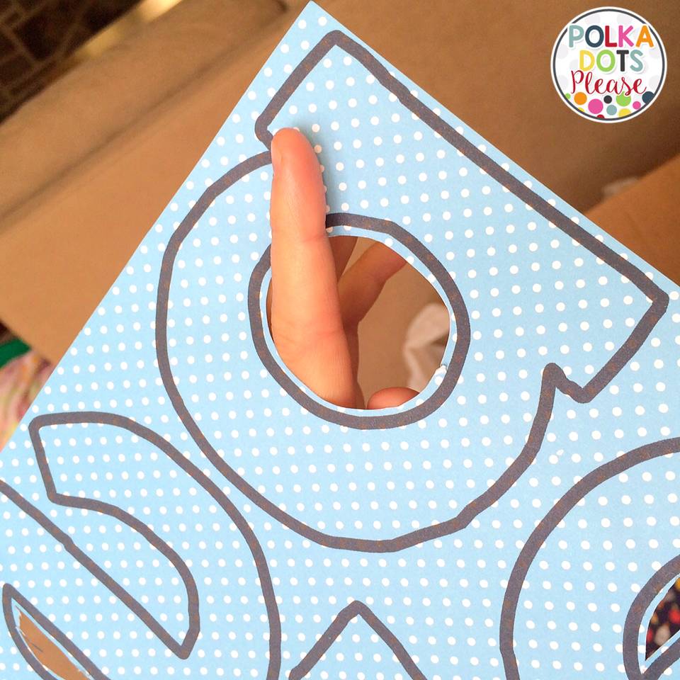 How to Make Bulletin Board Letters Polka Dots Please