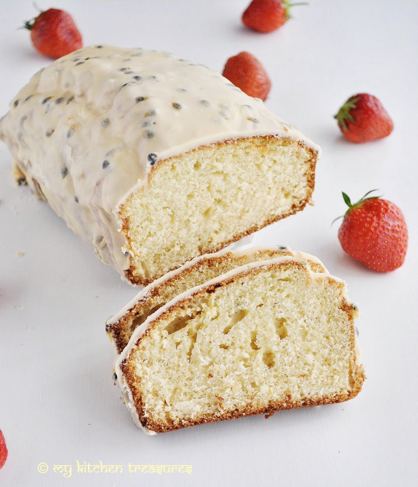 My Kitchen Treasures Passion Fruit Pound Cake