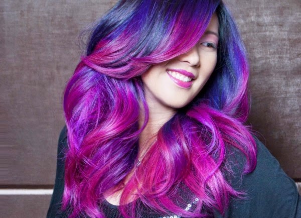 2015 Violet Red And Plum Ombre Hair Fashion S Feel Tips And